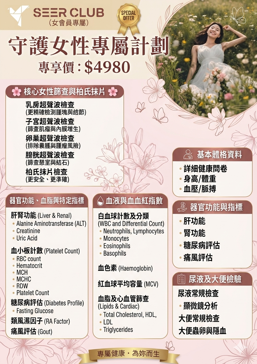 SEER 守護女性專屬計劃
